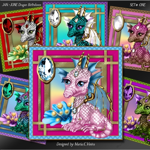Jan-June Dragon Birthstone Bumper Kit 
