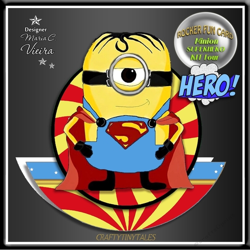 Minion Superhero Card Kit. 4