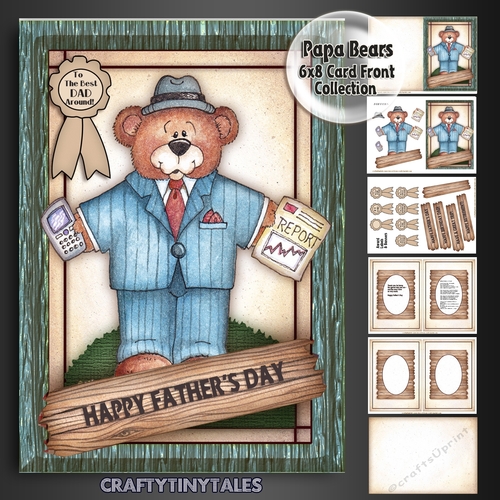Papa Bears 6x8 Full Card Mini Kit  4
