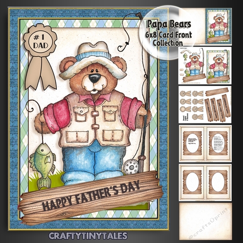 Papa Bears 6x8 Full Card Mini Kit  7