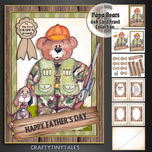 Papa Bears 6x8 Full Card Mini Kit  10