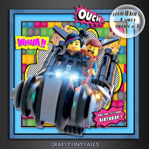 Lego Heroes Card Front Mini Kit.3