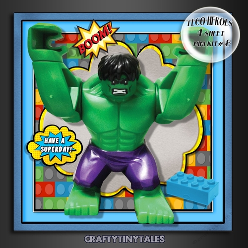 Lego Heroes Card Front Mini Kit.8