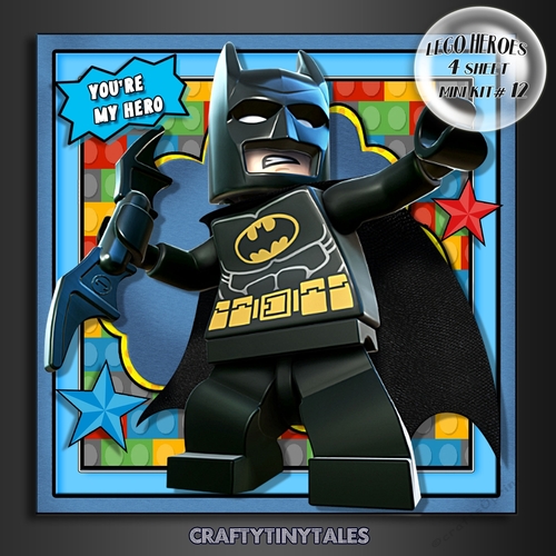 Lego Heroes Card Front Mini Kit.12