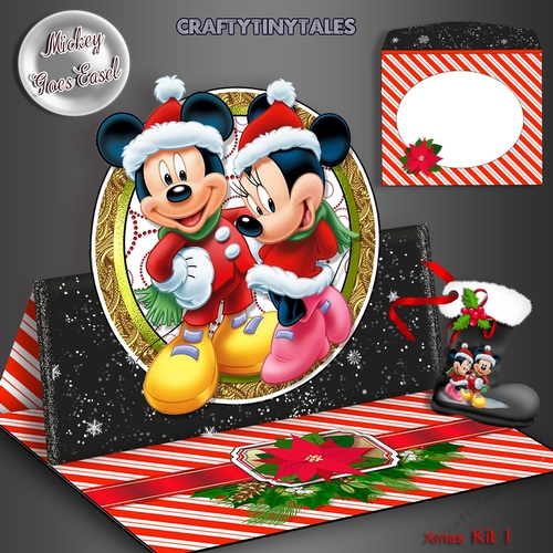 Mickey Goes Easel Xmas Kit 1 
