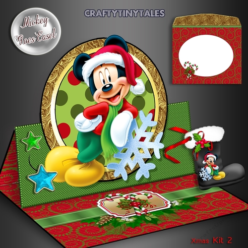 Mickey Goes Easel Xmas Kit 2