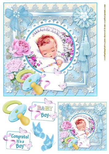 New Baby Card Front Boy 2