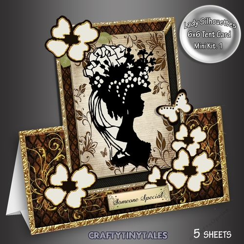 Lady Silhouettes Tent Card 1