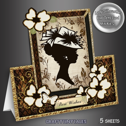 Lady Silhouettes Tent Card 2