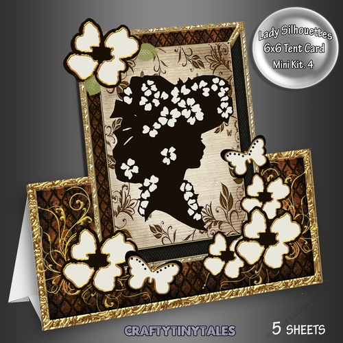 Lady Silhouettes Tent Card 4