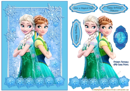 Frozen Fantasy Card Front Sheet 3
