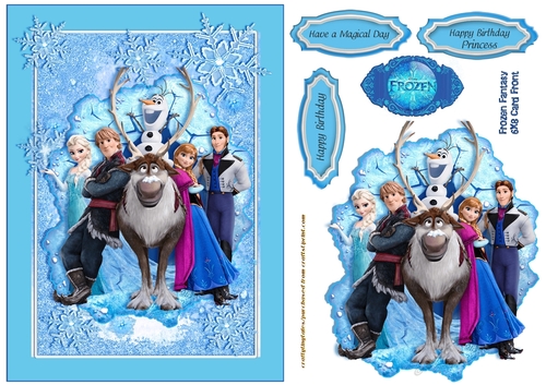 Frozen Fantasy Card Front Sheet 4