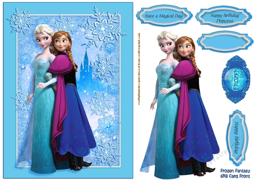 Frozen Fantasy Card Front Sheet 5