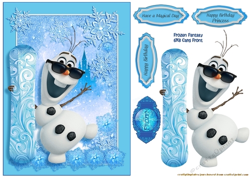 Frozen Fantasy Card Front Sheet 6
