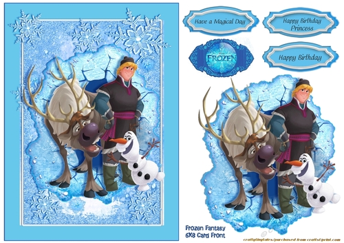 Frozen Fantasy Card Front Sheet 7