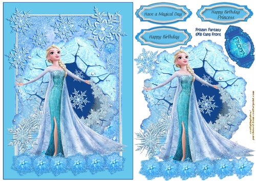 Frozen Fantasy Card Front Sheet 8