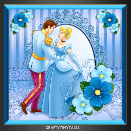 Princess Cameo Satin Card Front Kit.1