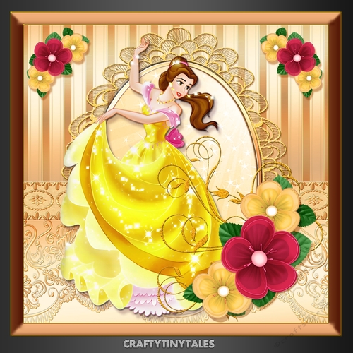 Princess Cameo Satin Card Front Kit.3