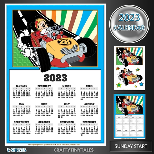 2023 Calendar Mickey Rides Kit.1