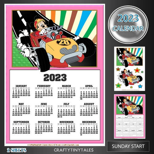 2023 Calendar Mickey Rides Kit-5 