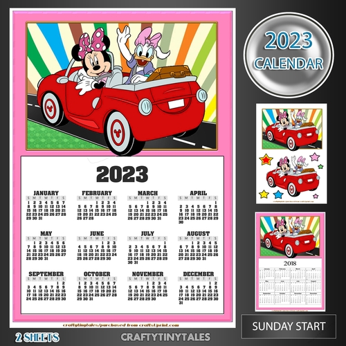 2023 Calendar Mickey Rides Kit-6