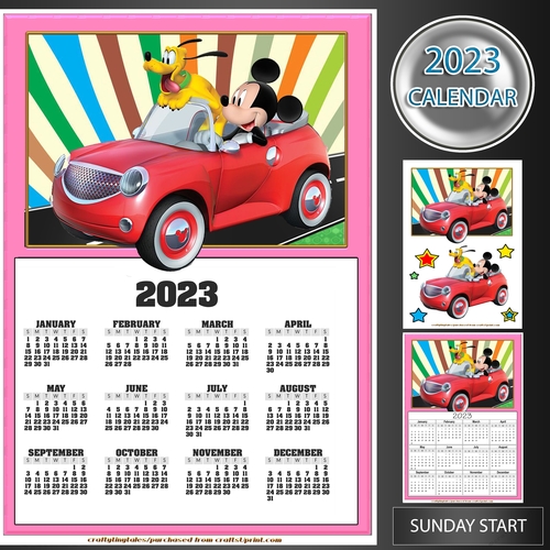 2023 Calendar Mickey Rides Kit-7