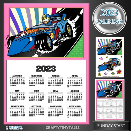 2023 Calendar Donald Rides Kit 8