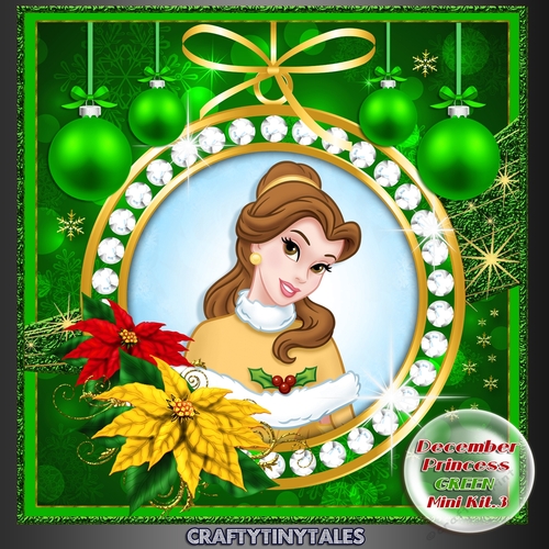December Princess Christmas Green Kit 3