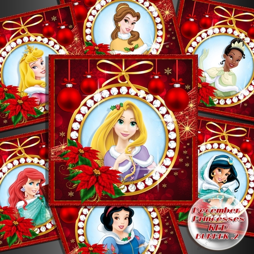 December Princesses Christmas RED Bumper Kit.2