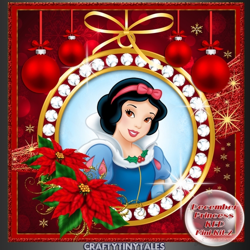 December Princesses Christmas Red Kit 2