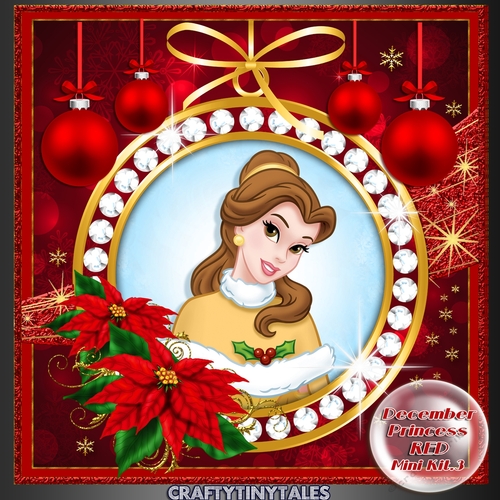 December Princesses Christmas Red Kit 3