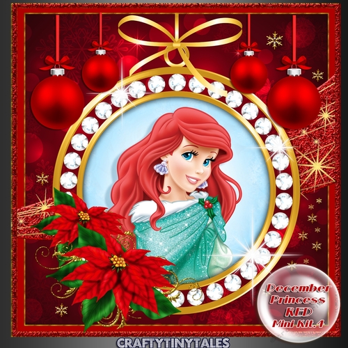 December Princesses Christmas Red Kit 4