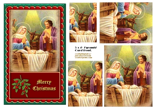 Christmas 5x8 Pyramid Card Front 2