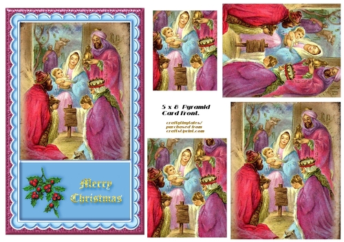 Christmas 5x8 Pyramid Card Front 4