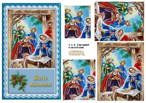 Christmas 5x8 Pyramid Card Front 5