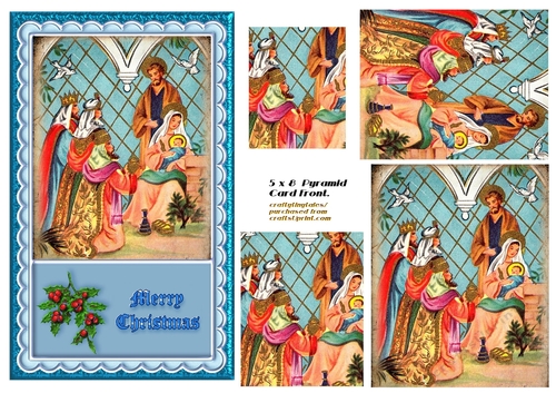 Christmas 5x8 Pyramid Card Front 8