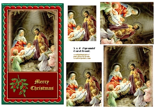 Christmas 5x8 Pyramid Card Front 9