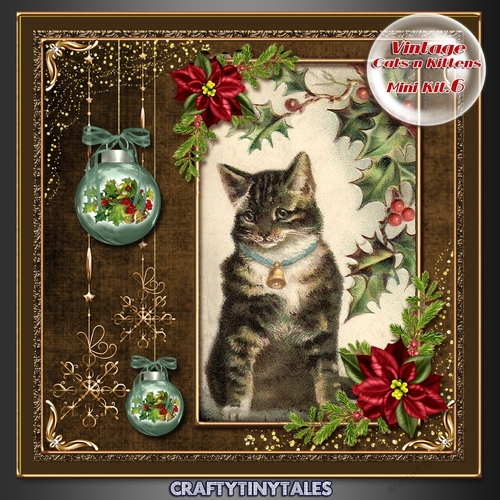 Vintage Cats n Kittens Mini Kit. 6