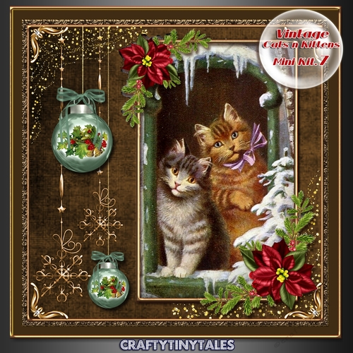 Vintage Cats n Kittens Mini Kit. 7