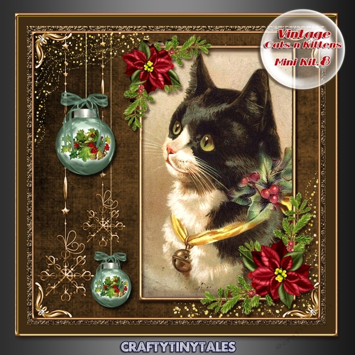 Vintage Cats n Kittens Mini Kit. 8