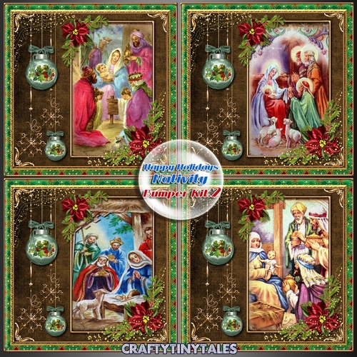 Happy Holidays Nativity Scene Bumper Kit.2