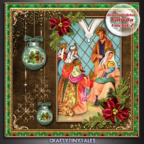 Happy Holidays Nativity Scene Kit.2