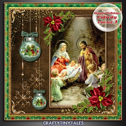 Happy Holidays Nativity Scene Kit.4