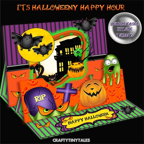 Its Halloweeny Happy Hour DD.Easel Kit1 