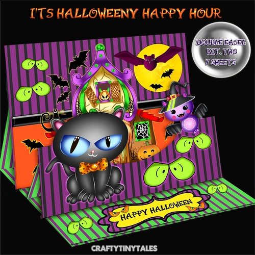 Its Halloweeny Happy Hour DD.Easel Kit 2 