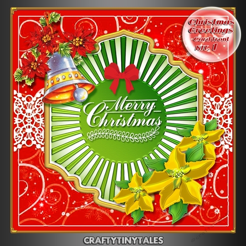 Christmas Greeting Card Front Kit 1 
