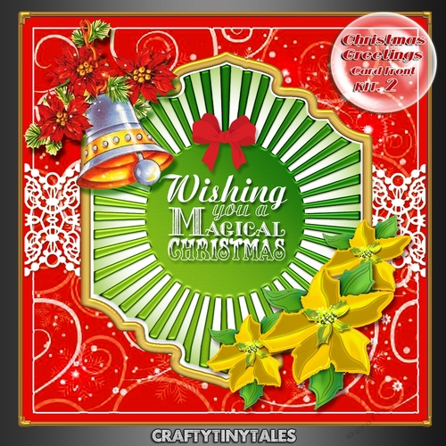 Christmas Greeting Card Front Kit 2