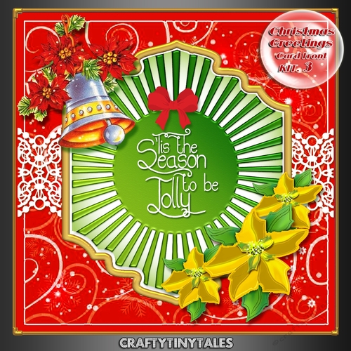 Christmas Greeting Card Front Kit 3