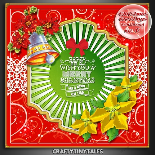 Christmas Greeting Card Front Kit 6