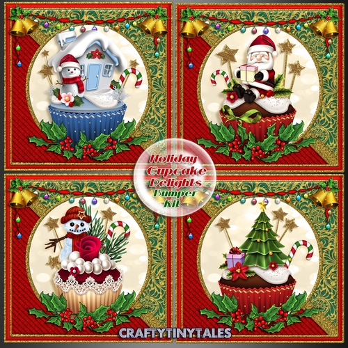 Holiday  Cupcake Delights  Bumper Kit